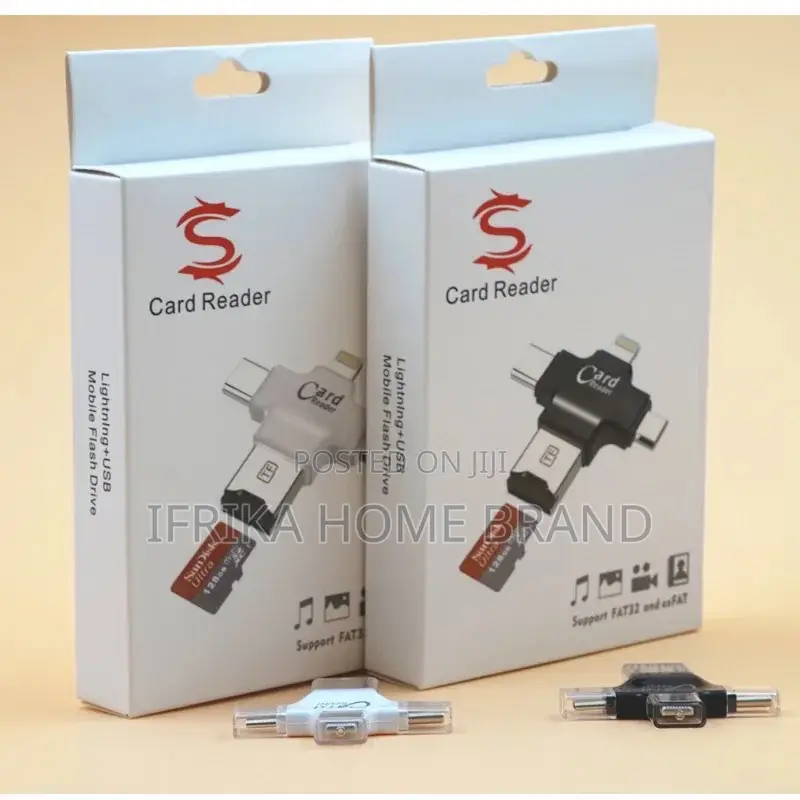 Memory SD Card Reader 4 in 1 Game Camera Card Viewer OTG
