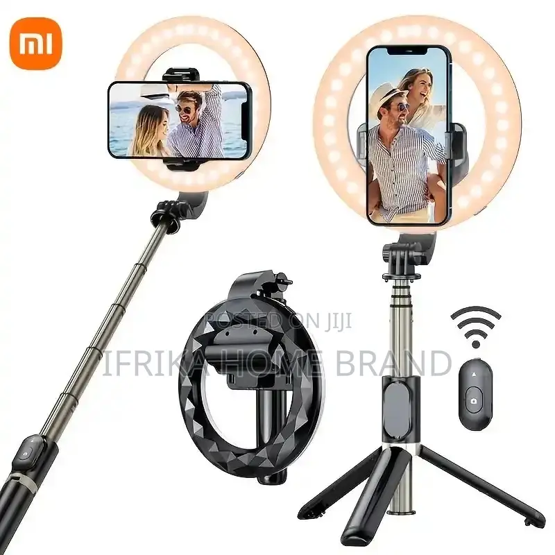 Rechargeable Ring Light Selfie Stick Tripod Phone Stand