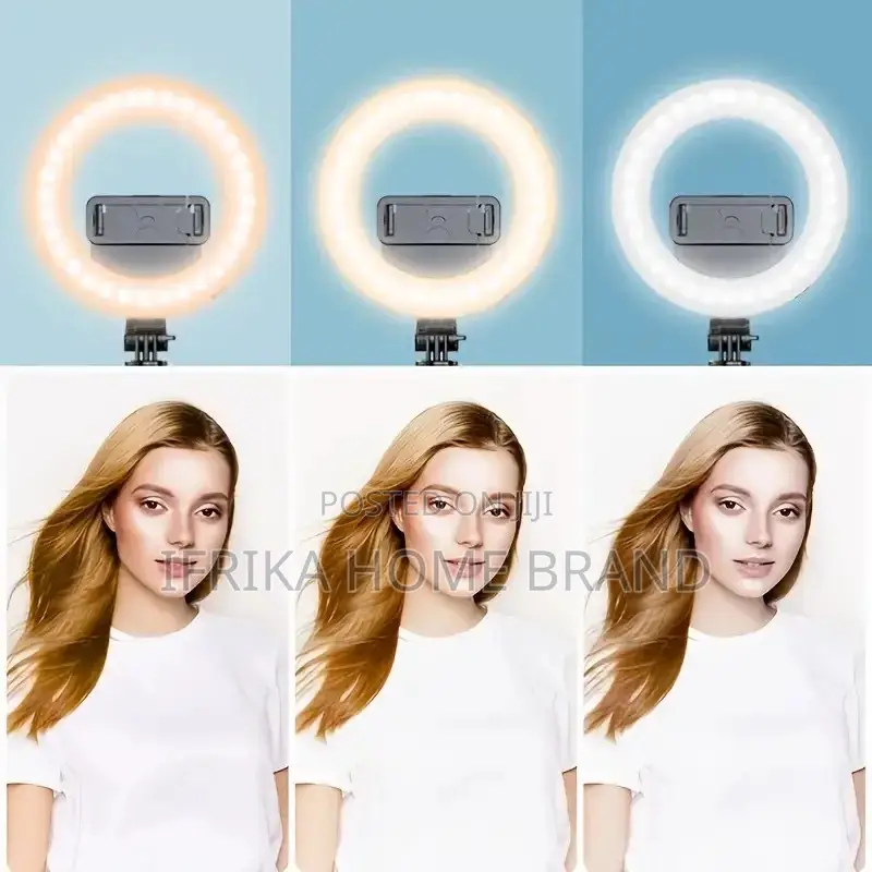 Rechargeable Ring Light Selfie Stick Tripod Phone Stand