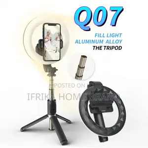 Rechargeable Ring Light Selfie Stick Tripod Phone Stand