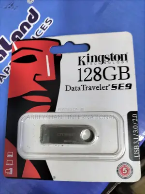 Kingston Flash Drive 128GB USB 3.0, USB2.0, 128GB Capacity
