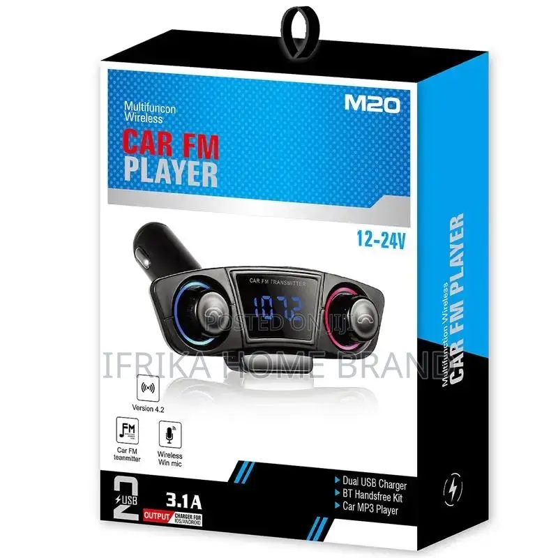Handsfree Car Wireless FM Transmitter TF Car USB Bluetooth