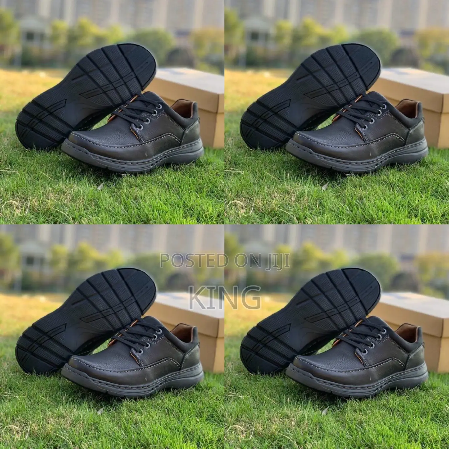 Clarks Un Brawleylace Balck Leather Casuals for Men