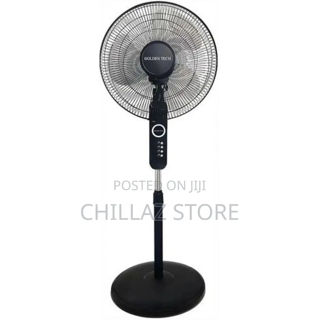 Golden Tech Quality Floor Standing Fan – Black 16 Inch