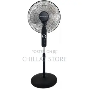 Golden Tech Quality Floor Standing Fan – Black 16 Inch
