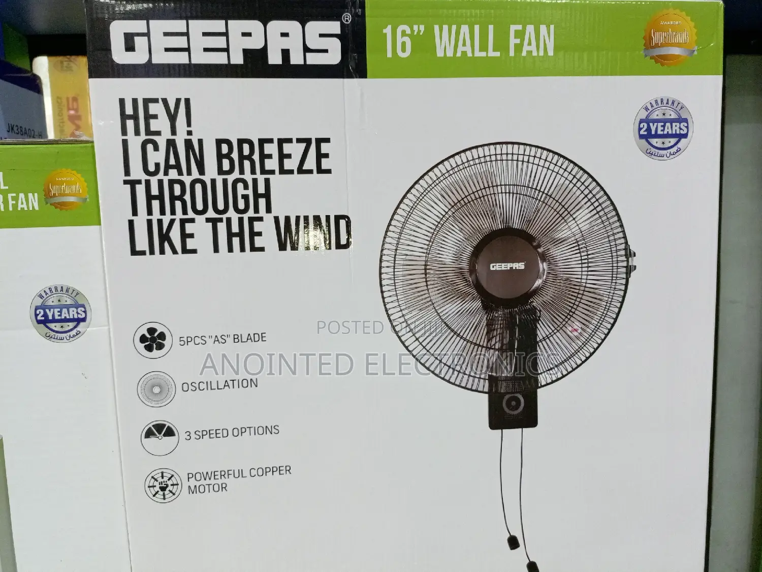 Wall Fans Geepas