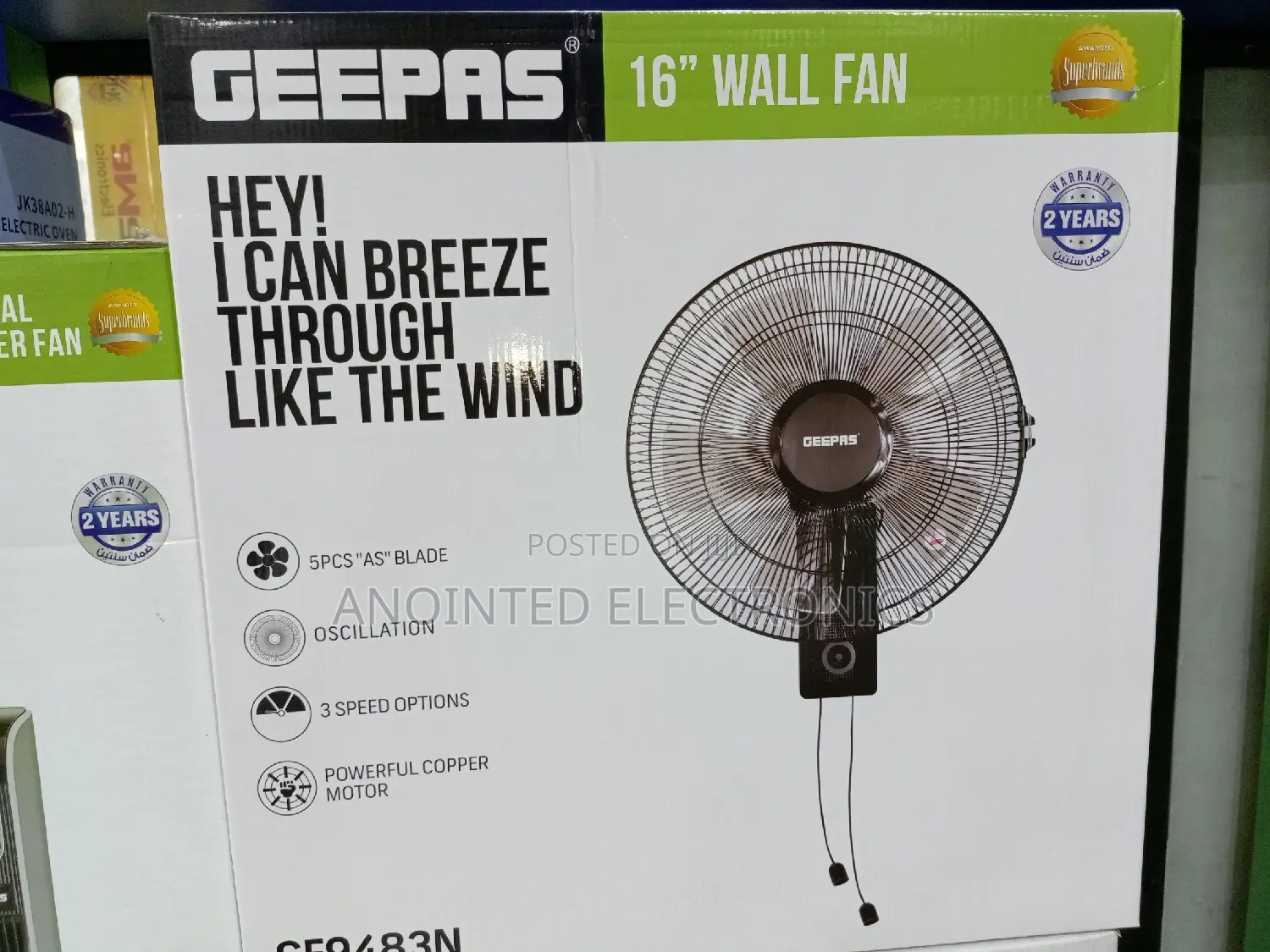 Wall Fans Original Geepas