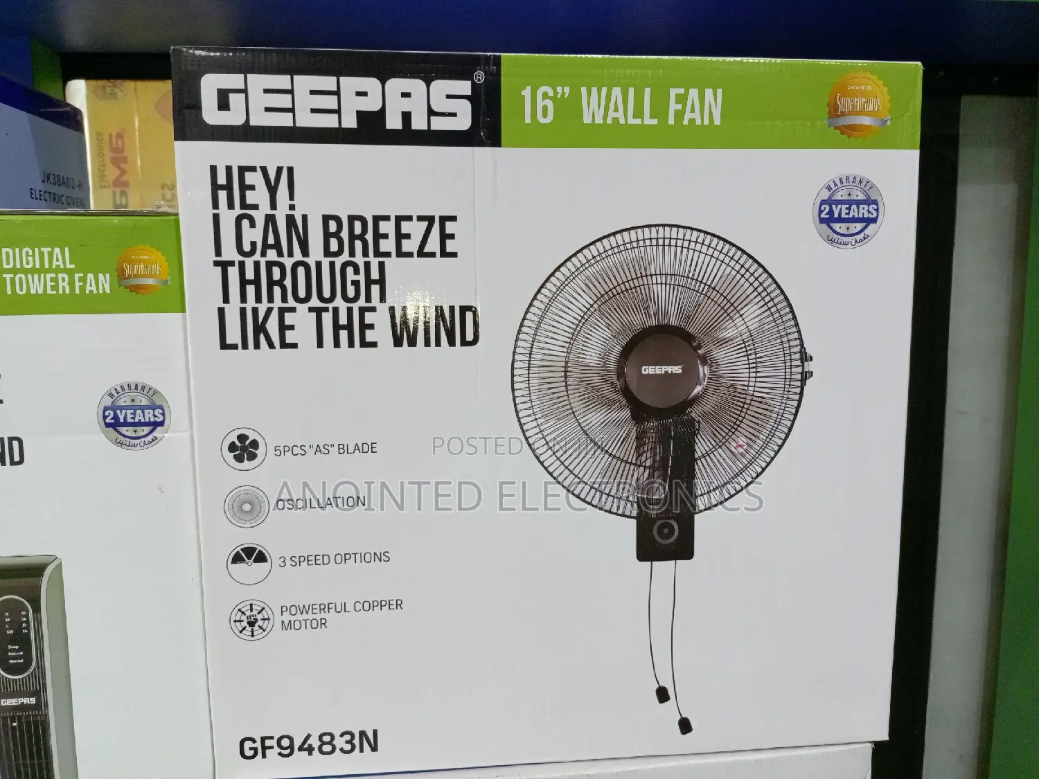 Wall Fans Original Geepas