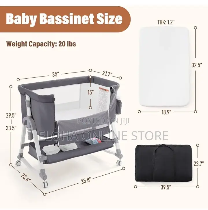 Comfortable 4-in-1 Bedside Sleeper