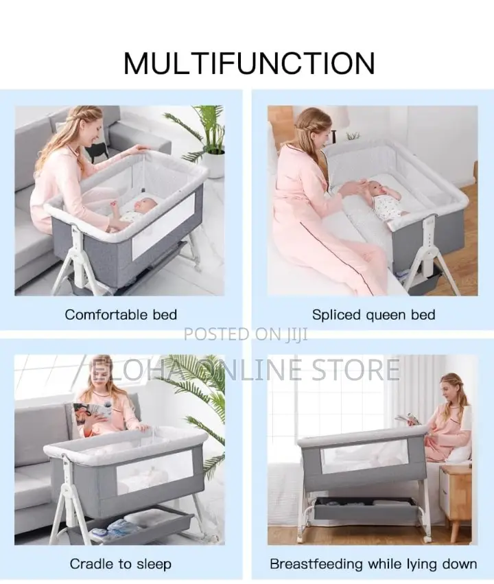 Comfortable 4-in-1 Bedside Sleeper