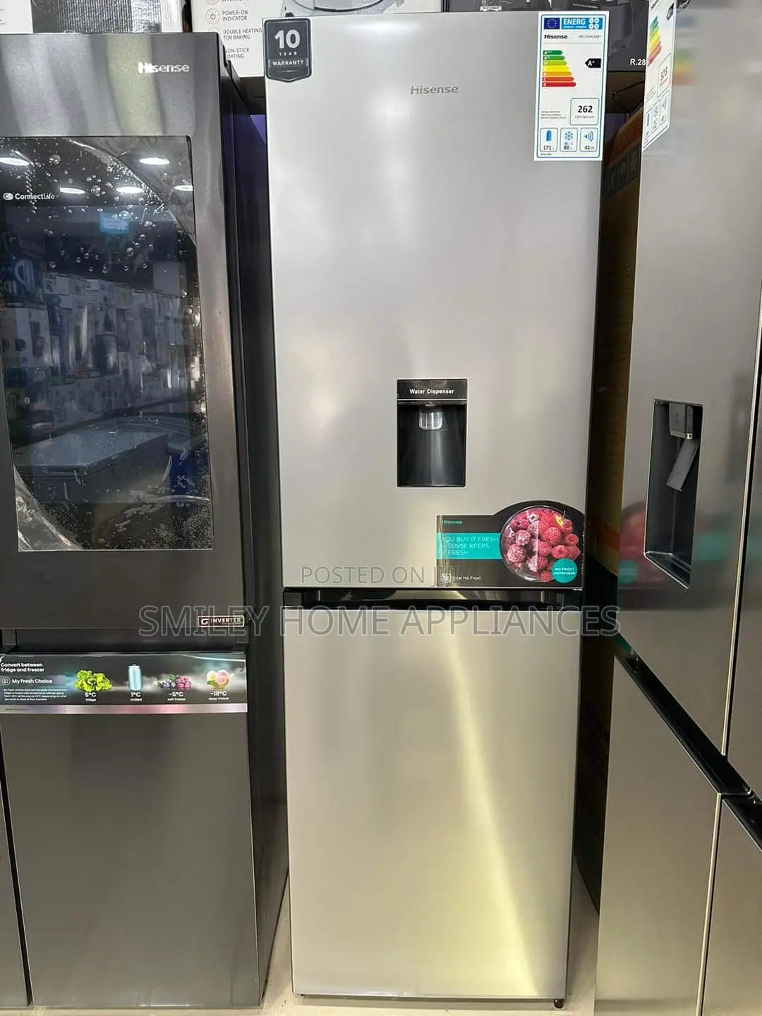 341ltrs Double Door Hisense Refrigerator