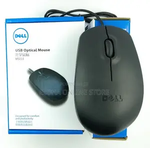 Dell MS111 Optical USB Wired Mouse for PC and Laptop