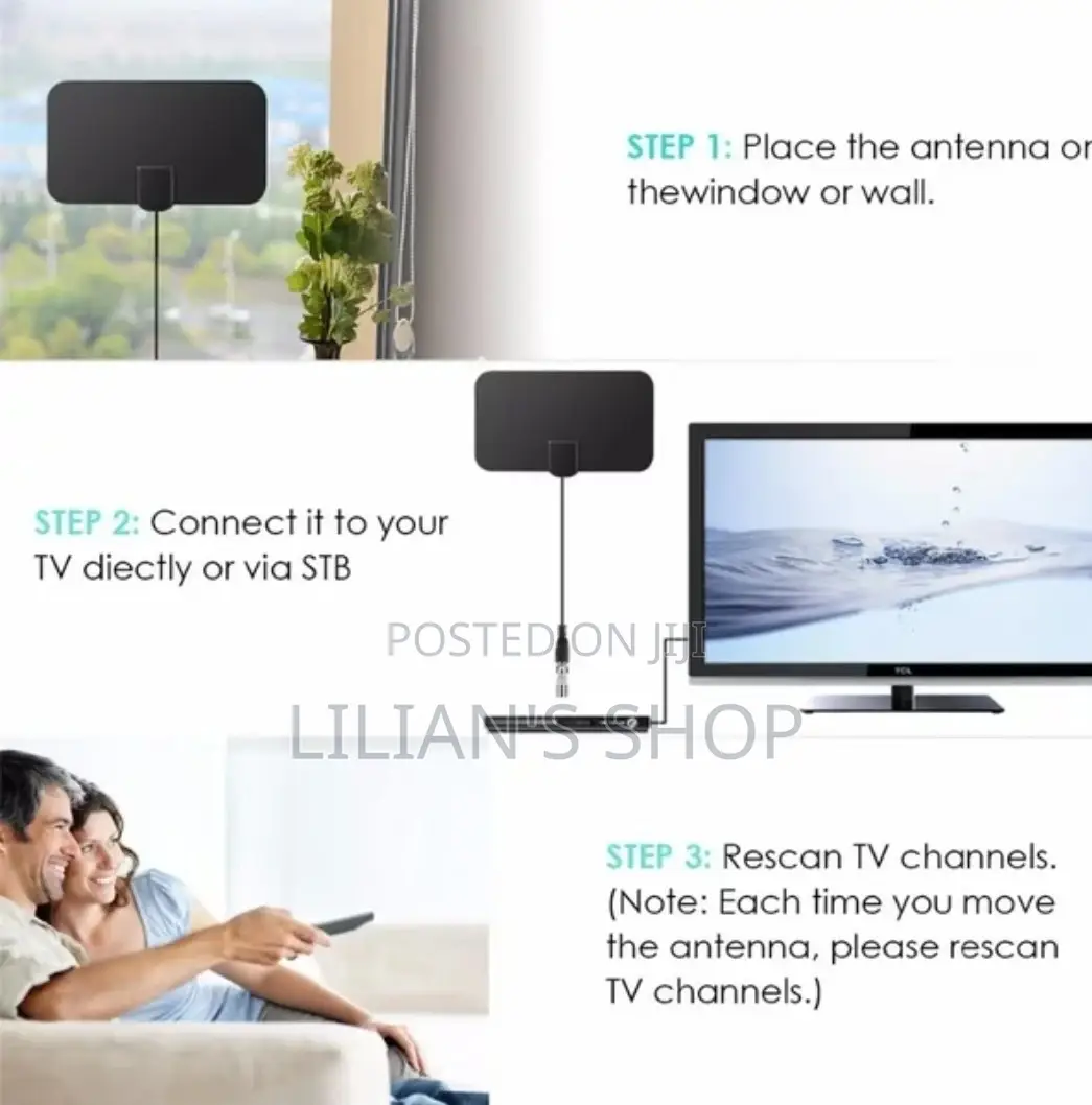 980 Miles Indoor Mini HD Digital Tv Antenna