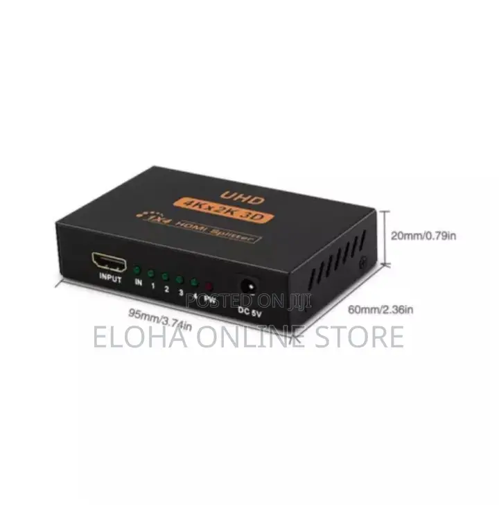 HDMI Splitter 1 in 4 Out HD 3D Multi Port Hub