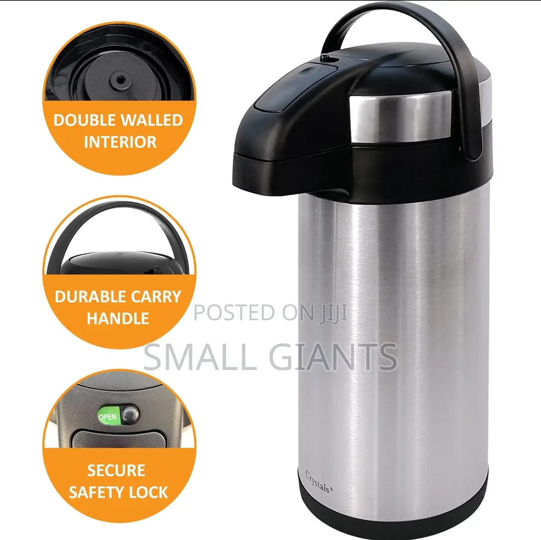 Tea or Coffee Airport Vacuum Flask, 3ltrs