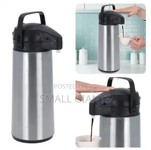 Stainless Steel Coffee or Tea Airport Vacuum Flask, 4ltrs