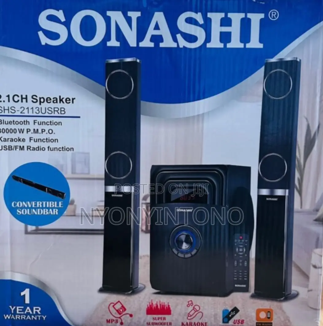 Sonashi High Quality Sound System Can Convert to Sound Bar.