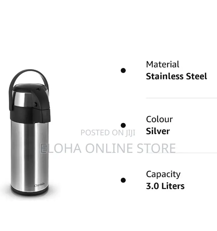 3 Litres Tea or Coffee Airport Vaccum Flask
