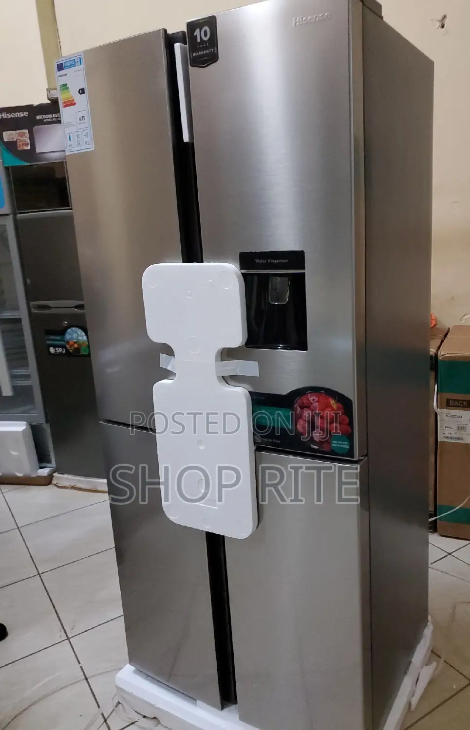 Hisense Refrigerator 4door 515 Liters Stainless Steel