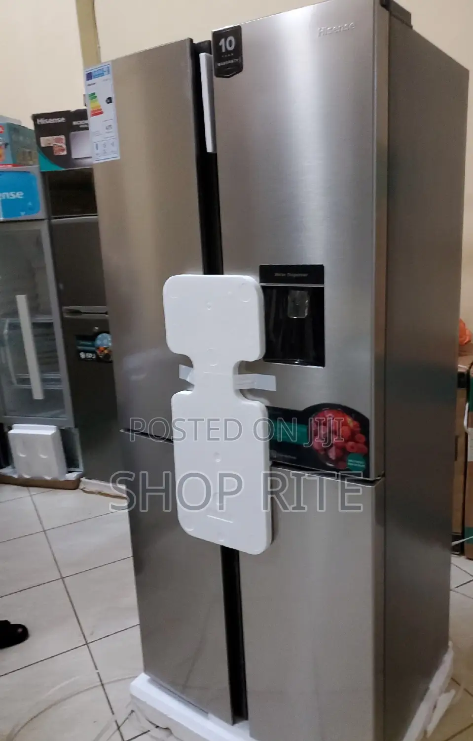 Hisense Refrigerator 515 Litres Stainless Steel