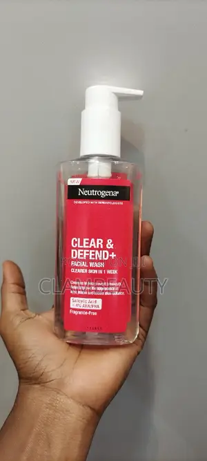 Neutrogena Clear and Defend Pink Facial Wash Fragrance Free