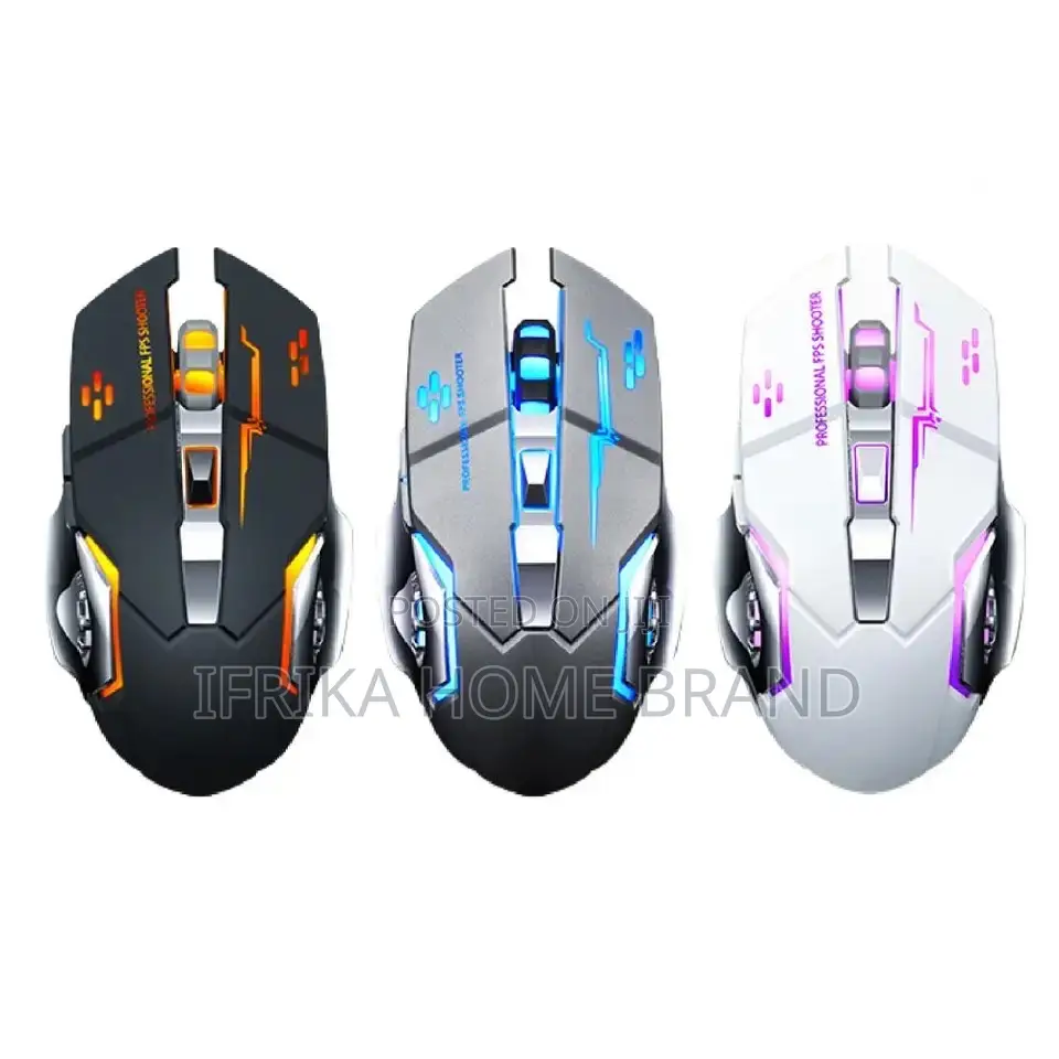 Rechargeable Wireless Gaming Mouse 6 Buttons 2400 DPI 7