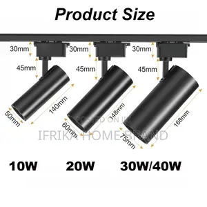 LED Track Light Aluminum 220V COB Track Rail Spotlight Lamp