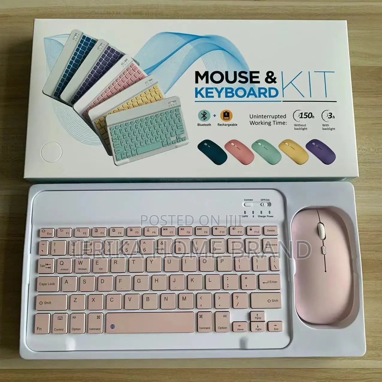Rechargeable Bluetooth Keyboard Wireless Keyboard and Mouse