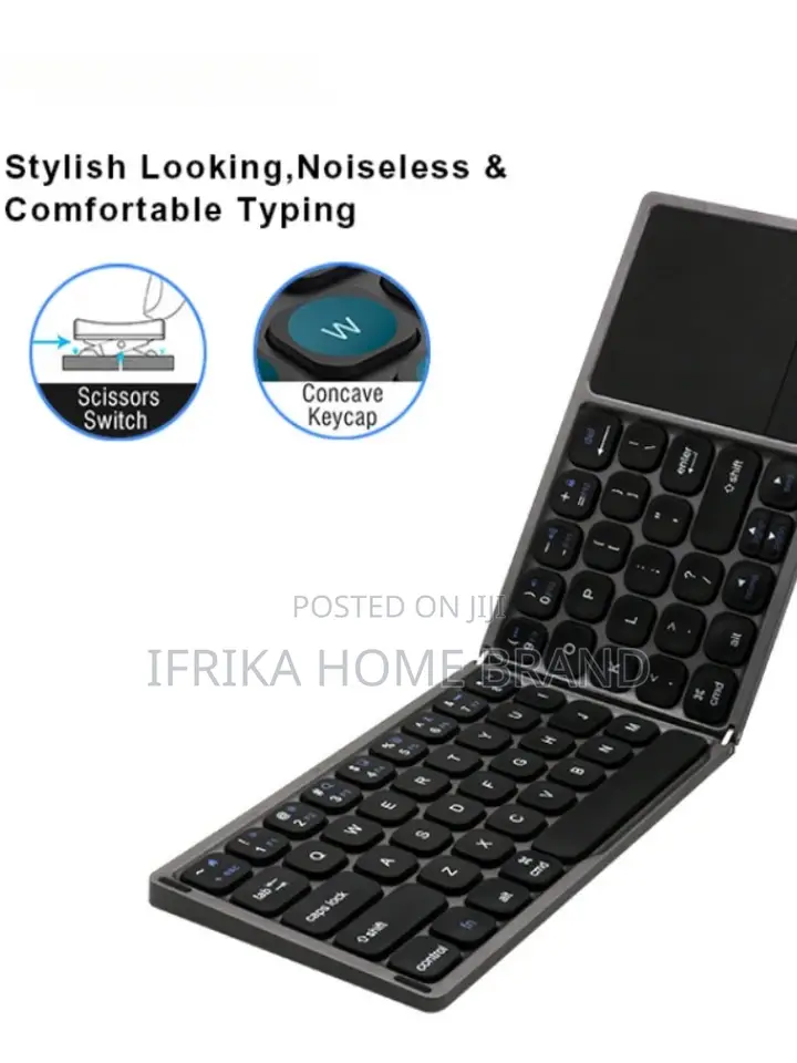 Travel Rechargeable Folding Keyboard Portable Clavier Pocket