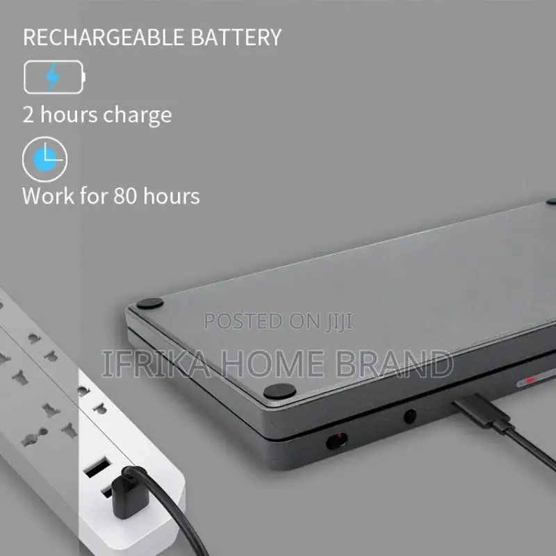 Travel Rechargeable Folding Keyboard Portable Clavier Pocket