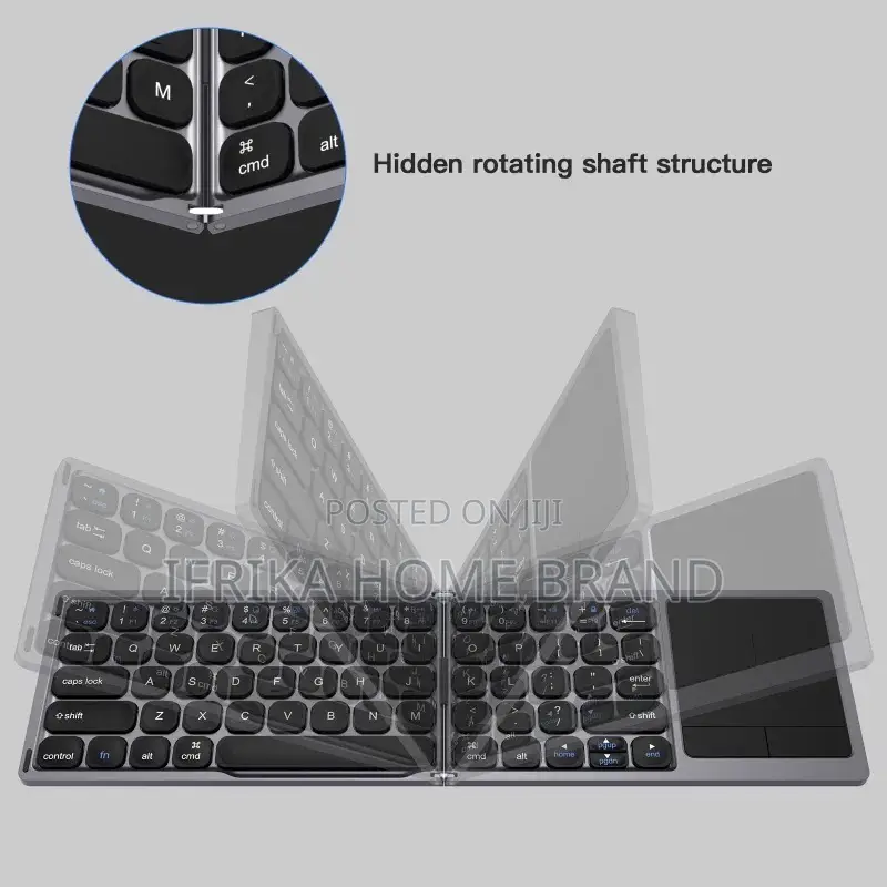 Travel Rechargeable Folding Keyboard Portable Clavier Pocket