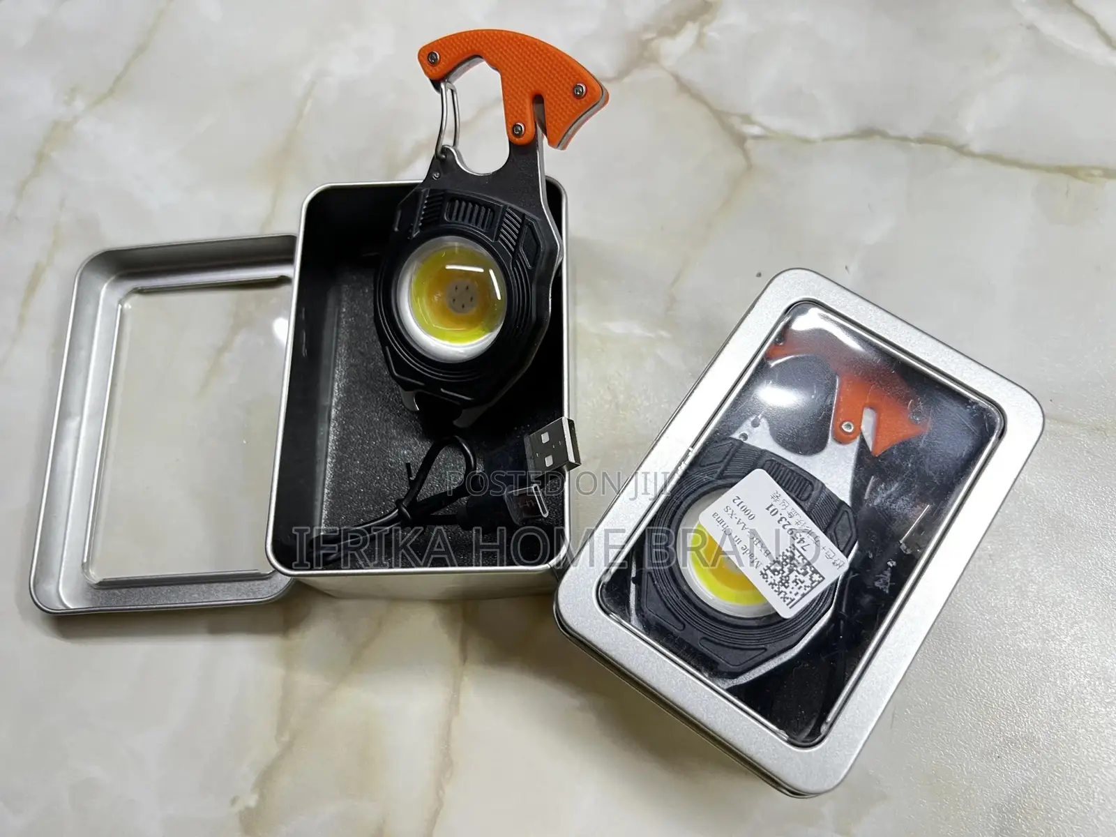 Camping Work Light 3 Gears Flashlight Cigarette Lighter