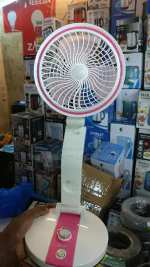 Photo - Table Fan Powerful Rechargeable Table Fan With LED Light