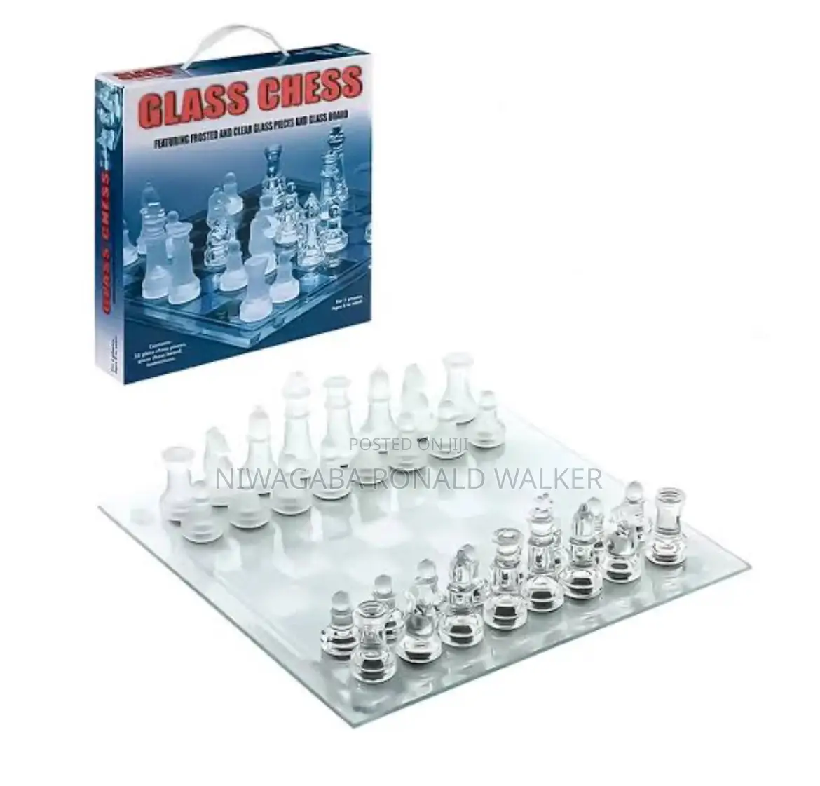 Glass Chess Kit Box