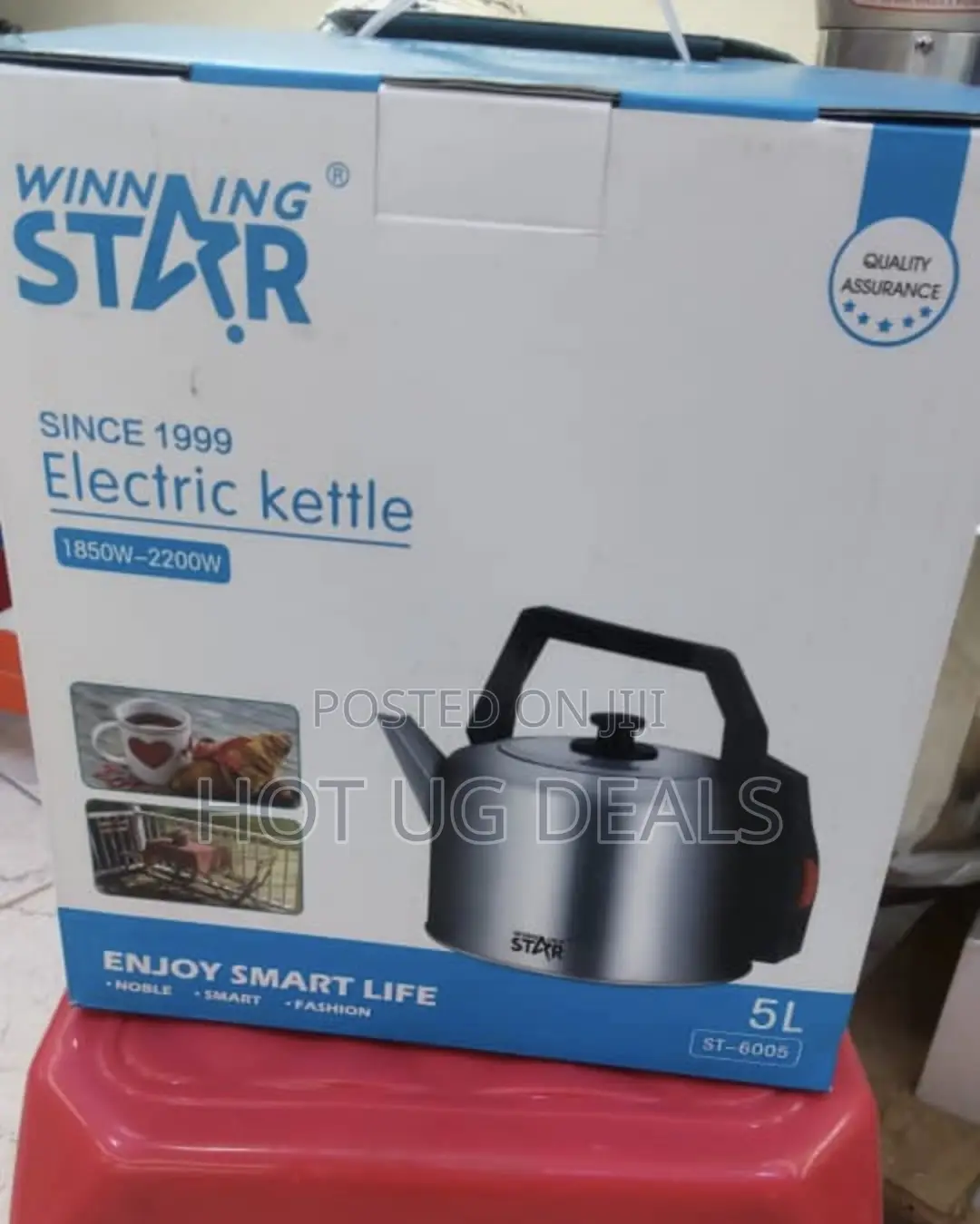 Winningstar 5 Littre Electric Kettle – Silver