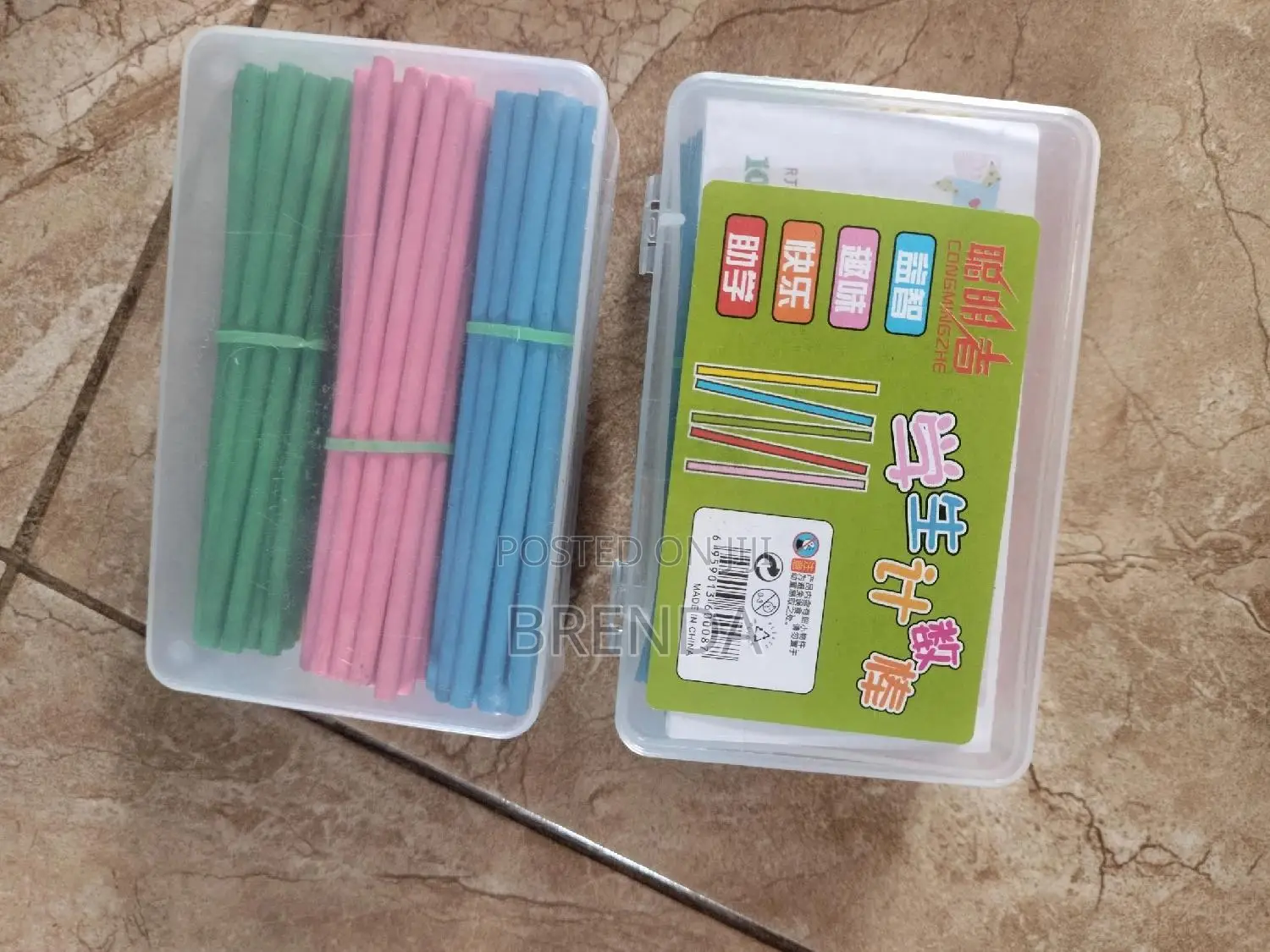 Brand New Kids 100 Counting Sticks With Paper Notes