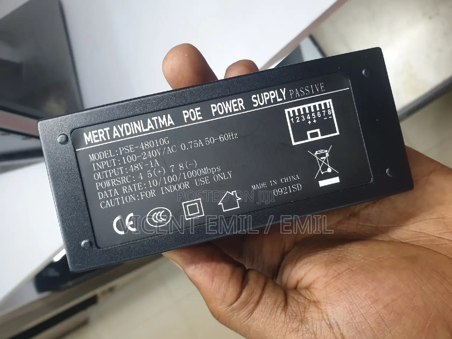 POE Power Over Ethernet 48V Mert Aydinlatma Power Supply