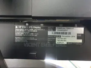 HP 24inch Monitor With DP, VGA and DVI Ports