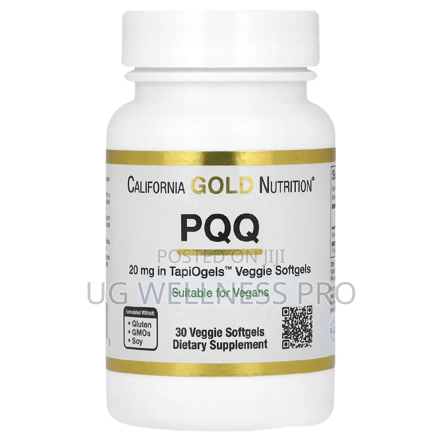 California Gold Nutrition, PQQ, 20 Mg, 30 Veggie Softgels