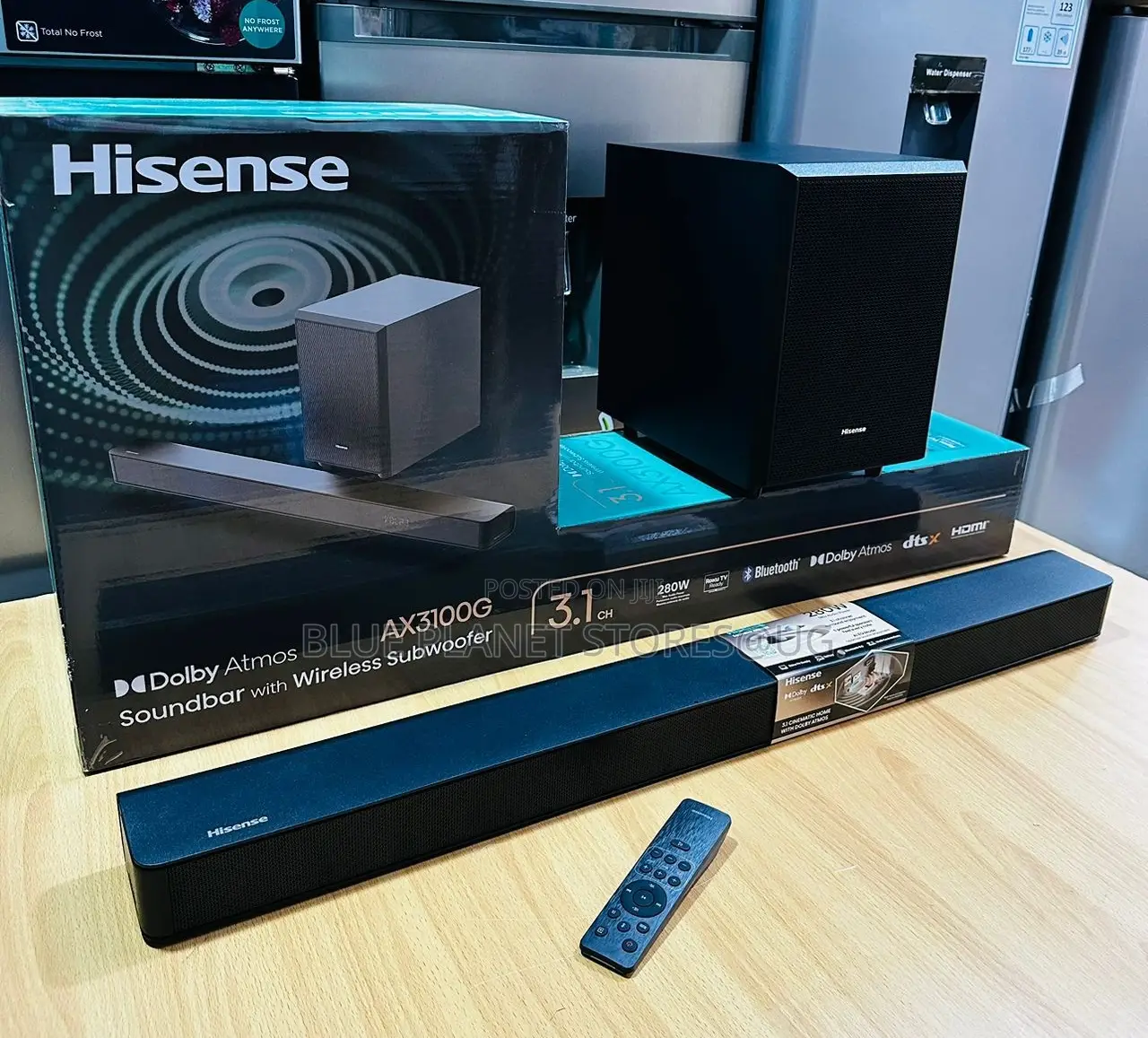 HISENSE 3.1ch Wireless Soundbars \\ 280w \\ AX3100G 