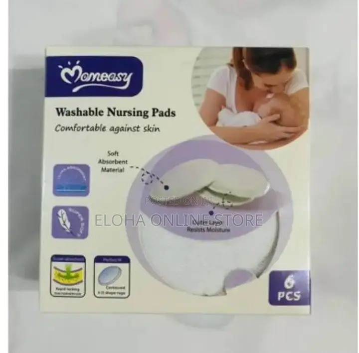 Momeasy NEW Washable Reusable Breast Pads Pack of 6