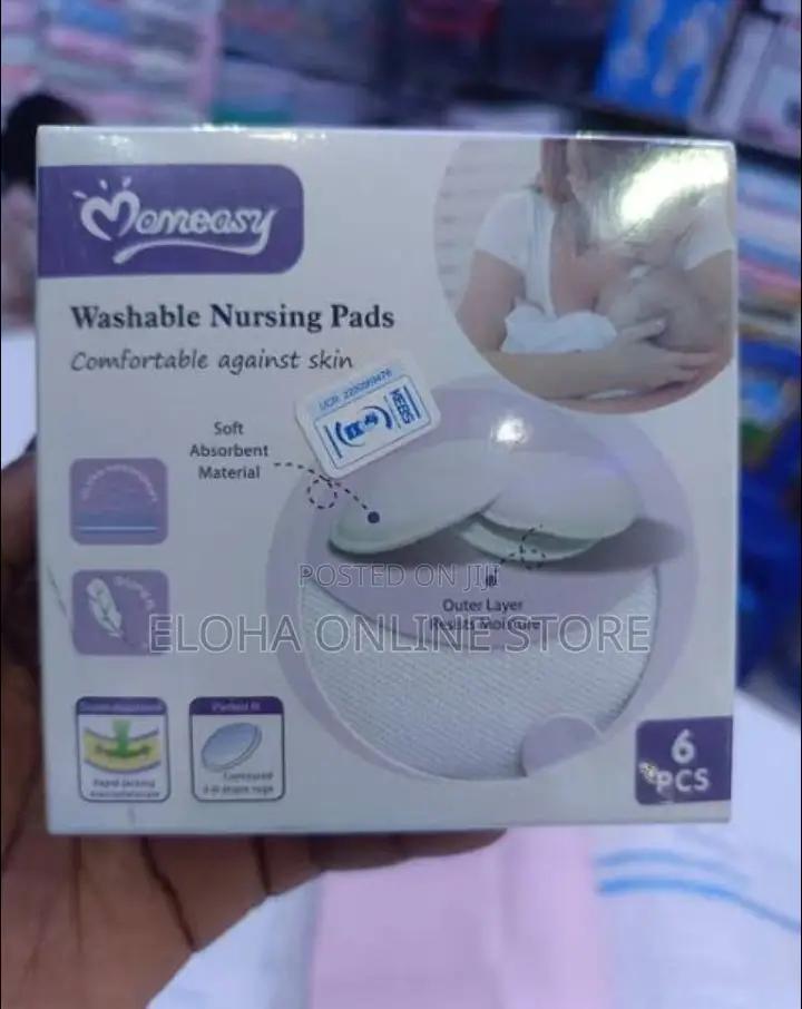 Momeasy NEW Washable Reusable Breast Pads Pack of 6