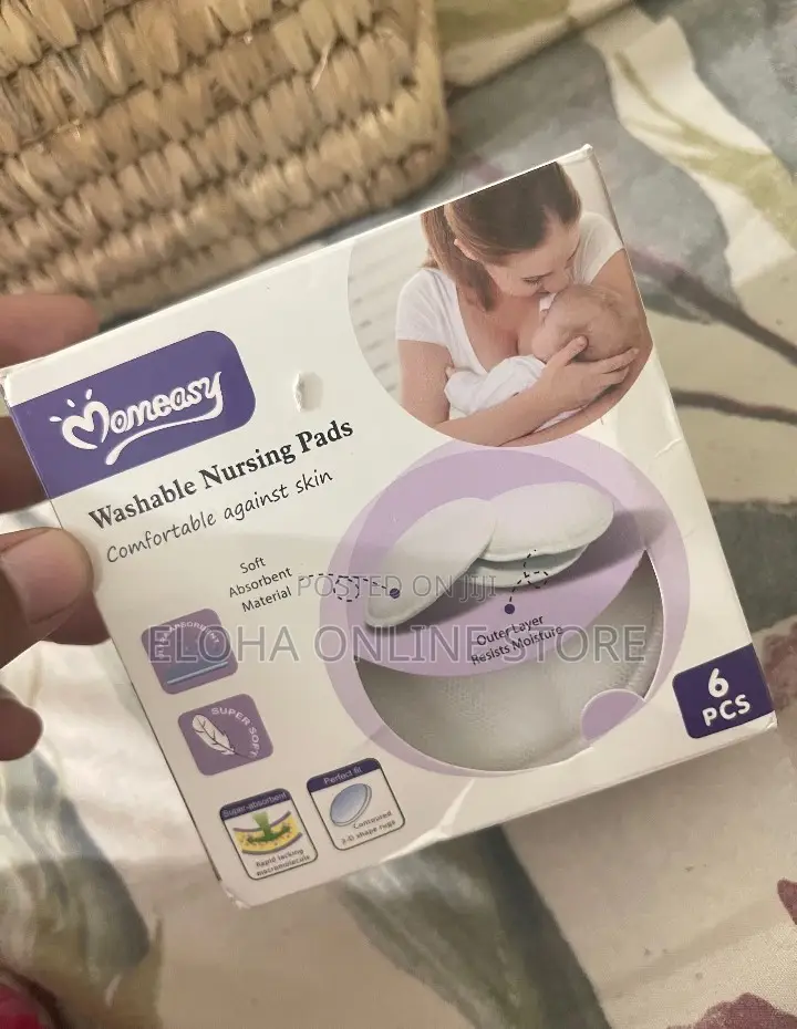 Momeasy NEW Washable Reusable Breast Pads Pack of 6
