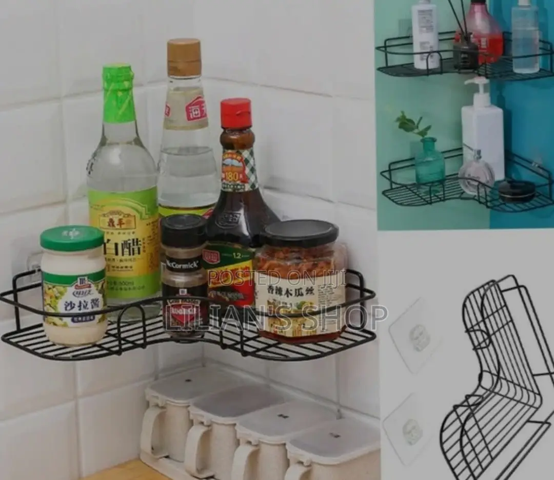 Kitchen Corner Storage Shelf Rack