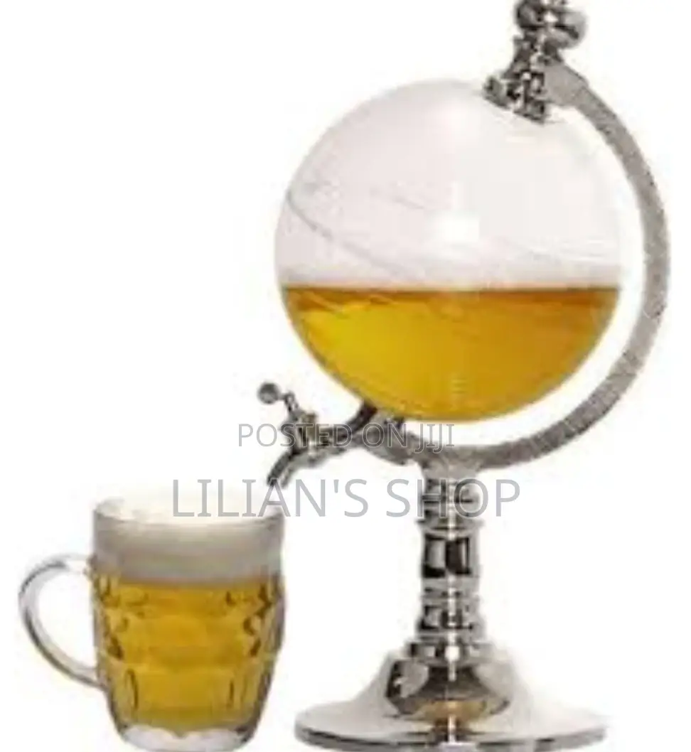 Globe Water Jar , Wine Whiskey Juice Despenser Can