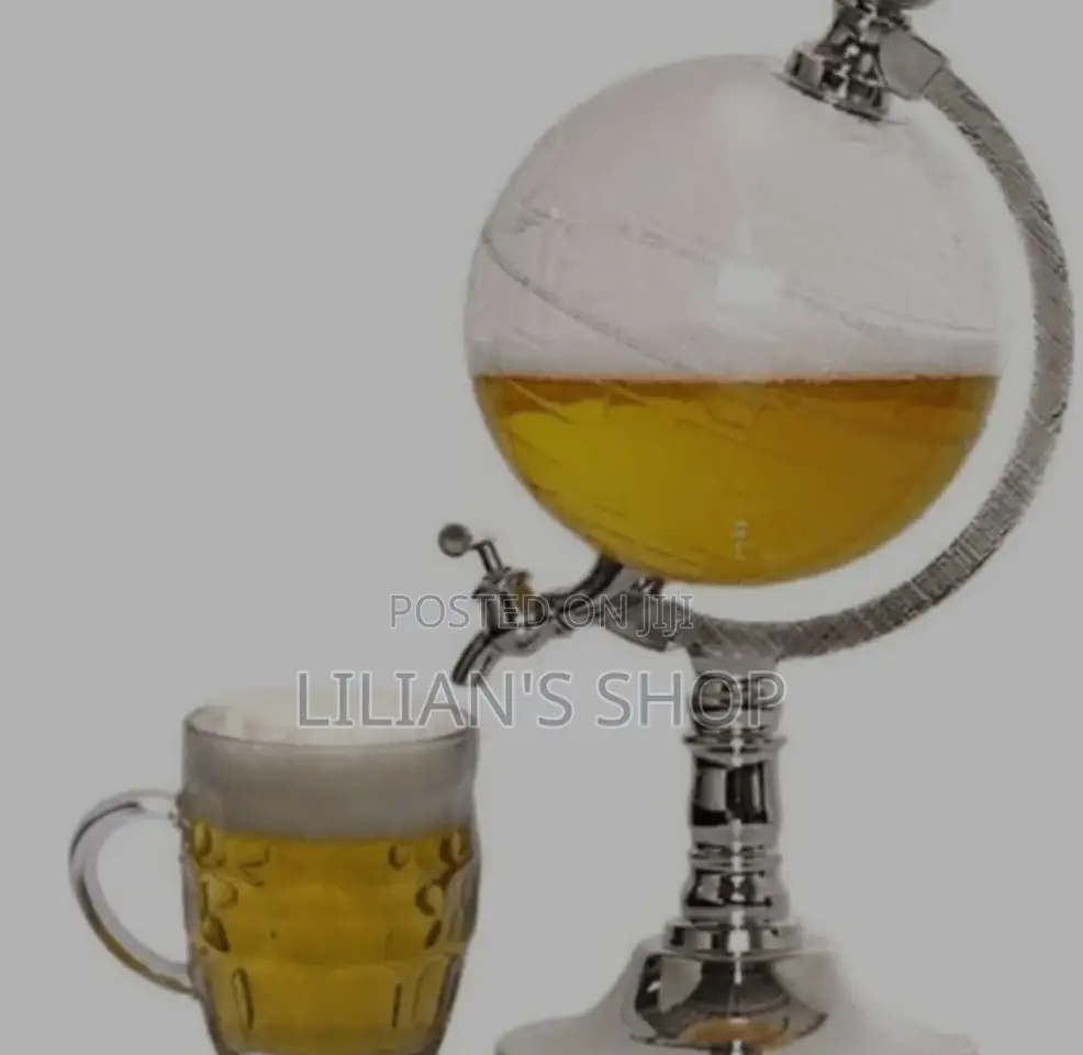 Globe Water Jar , Wine Whiskey Juice Despenser Can