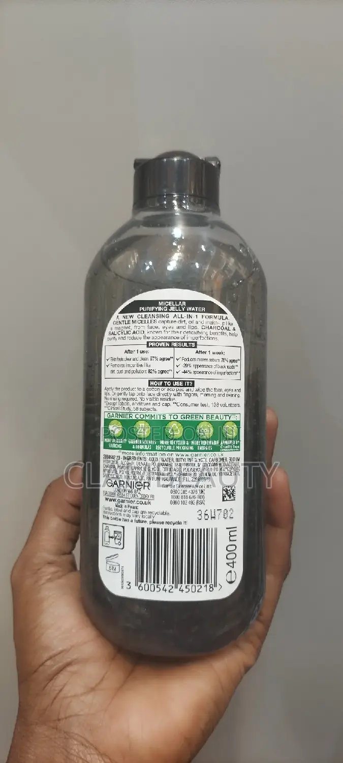 Garnier Micellar Purifying Jelly Water With Charcoal