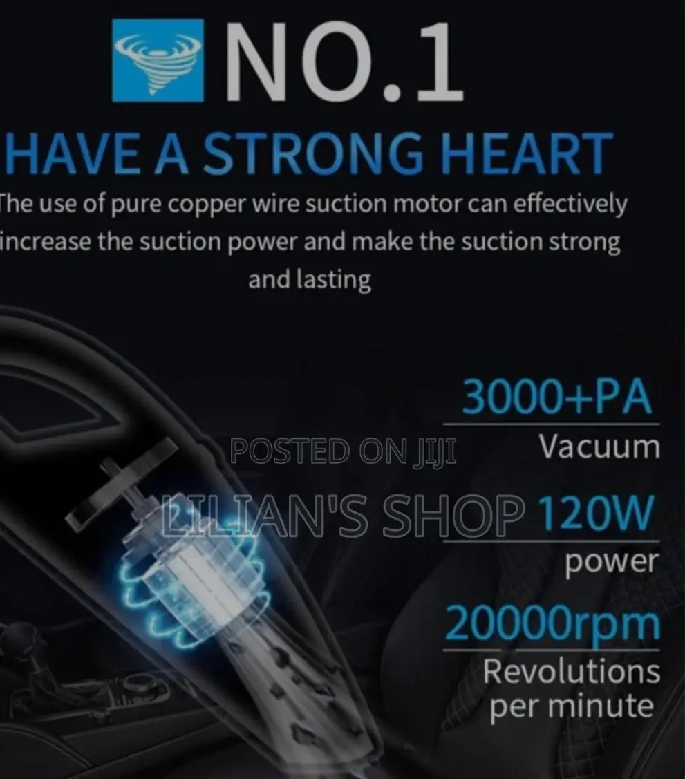 Automatic Car Wireless Vaccum Cleaner