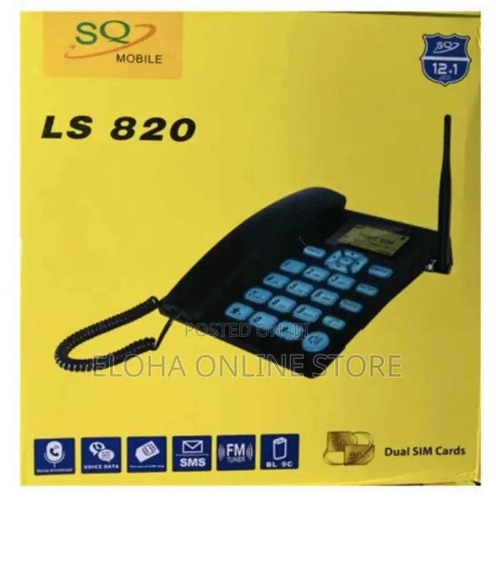 SQ LS-820 Dual Sim GSM Wireless Landline Desktop Phone