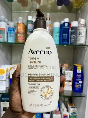 Photo - Aveeno Tone + Texture Daily Renewing Lotion.
